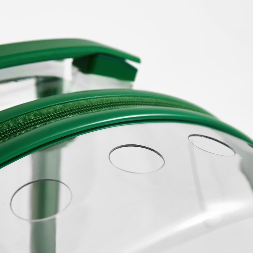 Bubble Pet Carrier (Green & Transparent)