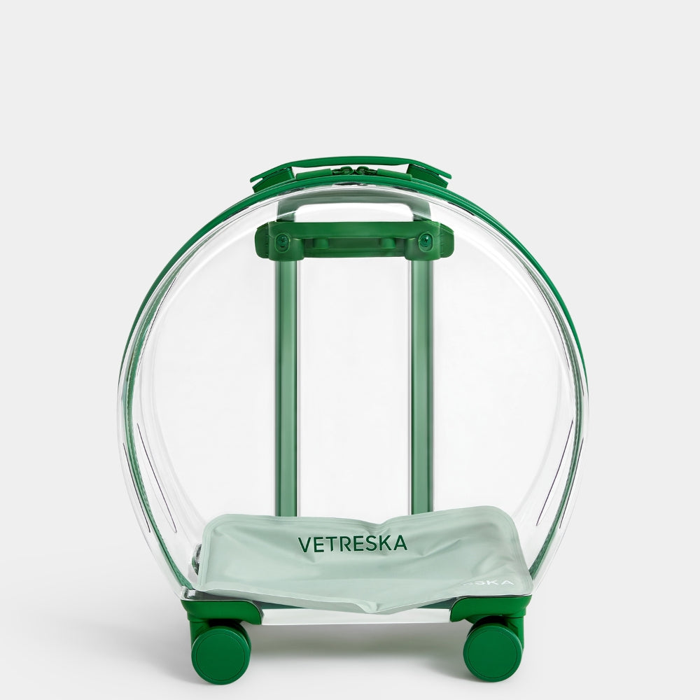Bubble Pet Carrier (Green & Transparent)