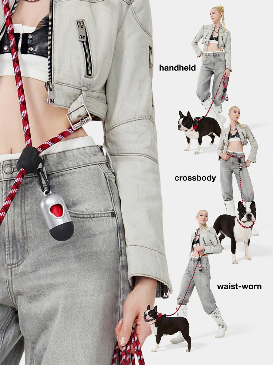 Ollie Bearman Circuit Collection - Connect Multifunction Hands-Free Rope Leash For Pets