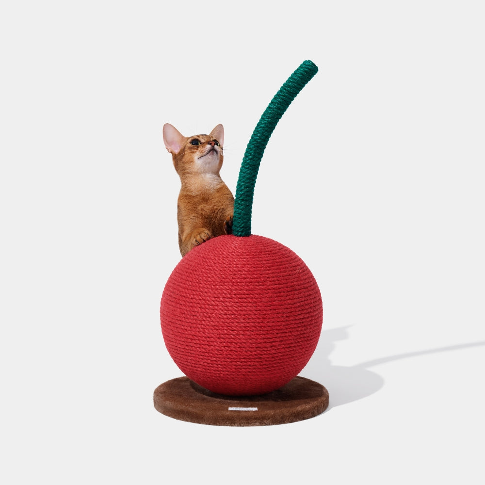 Cherry Cat Scratching Ball