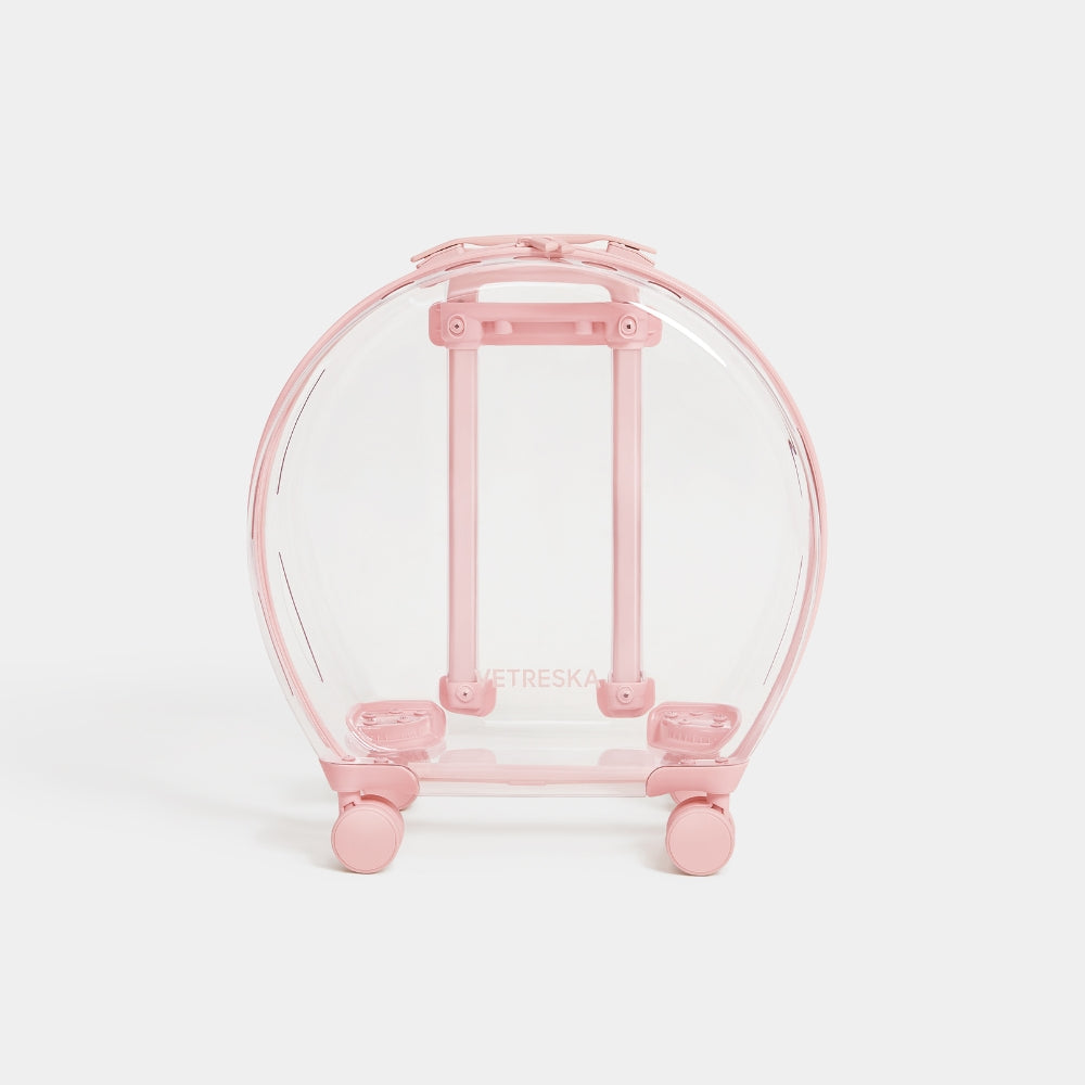 Bubble Pet Carrier (Pink & Transparent)
