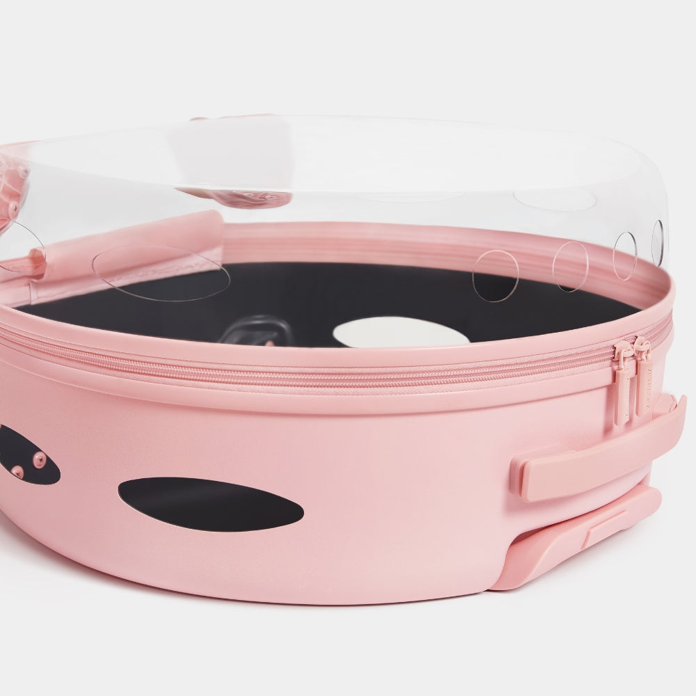 Bubble Pet Carrier (Pink Color Block)
