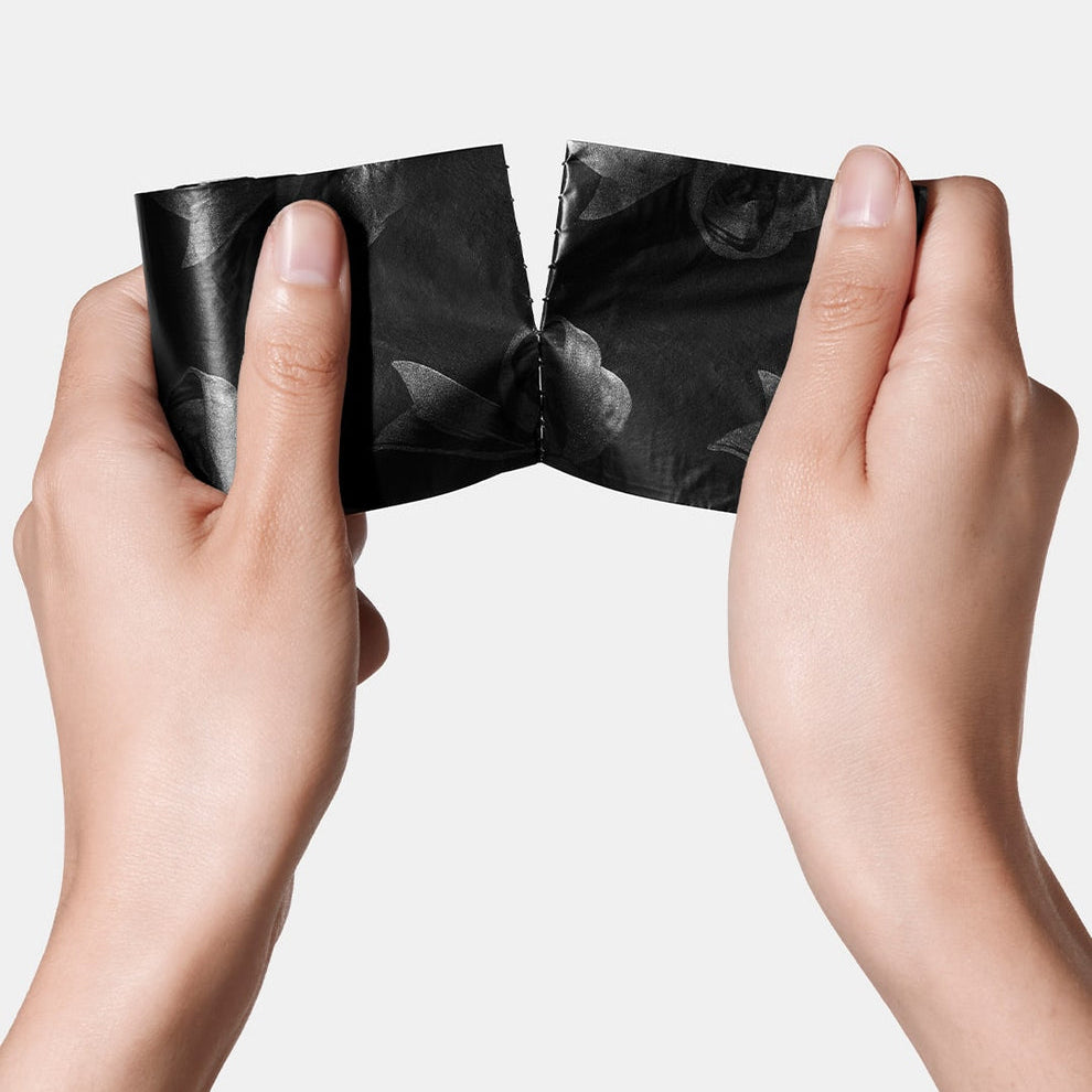 Bow De Noir Pet Poop Bags & Dispenser Set