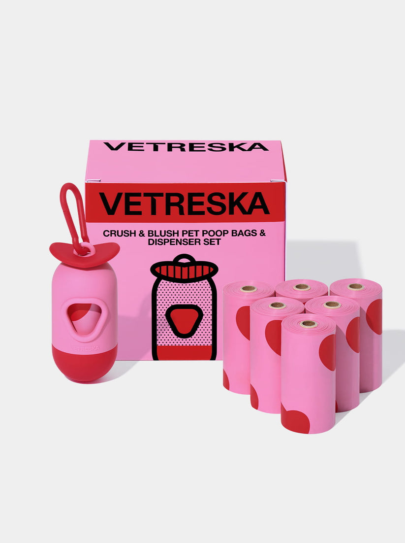 Crush & Blush Pet Poop Bags & Dispenser