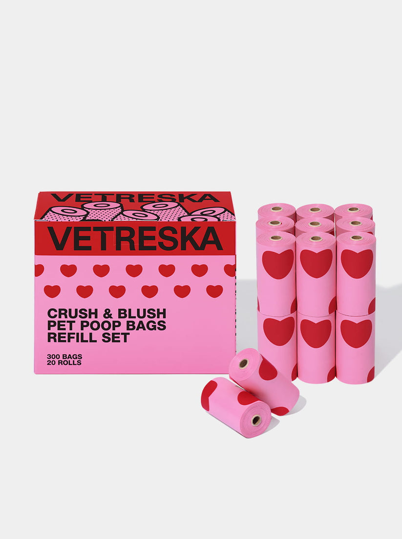 Crush & Blush Pet Poop Bags & Dispenser