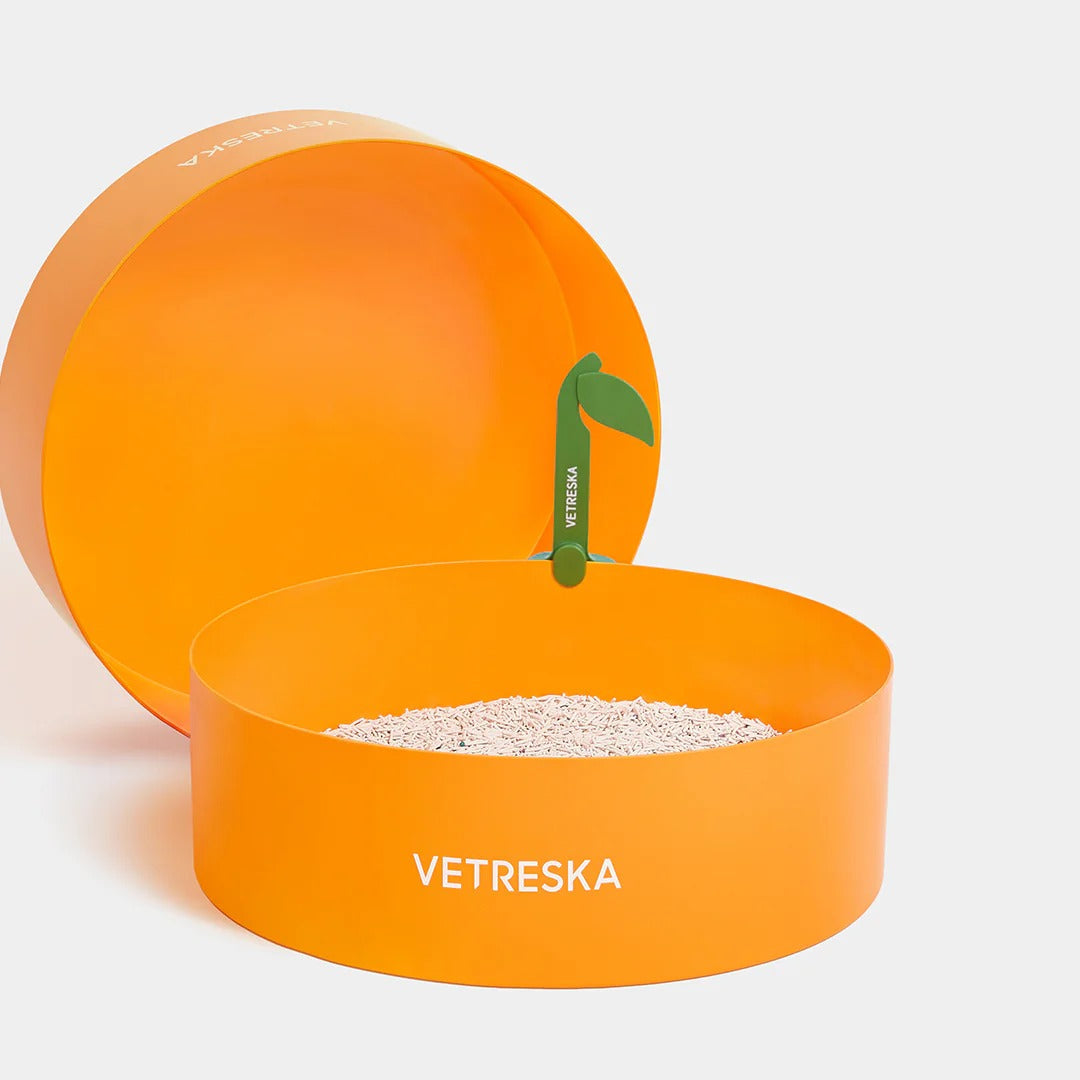 Tangerine Cat Litter Box