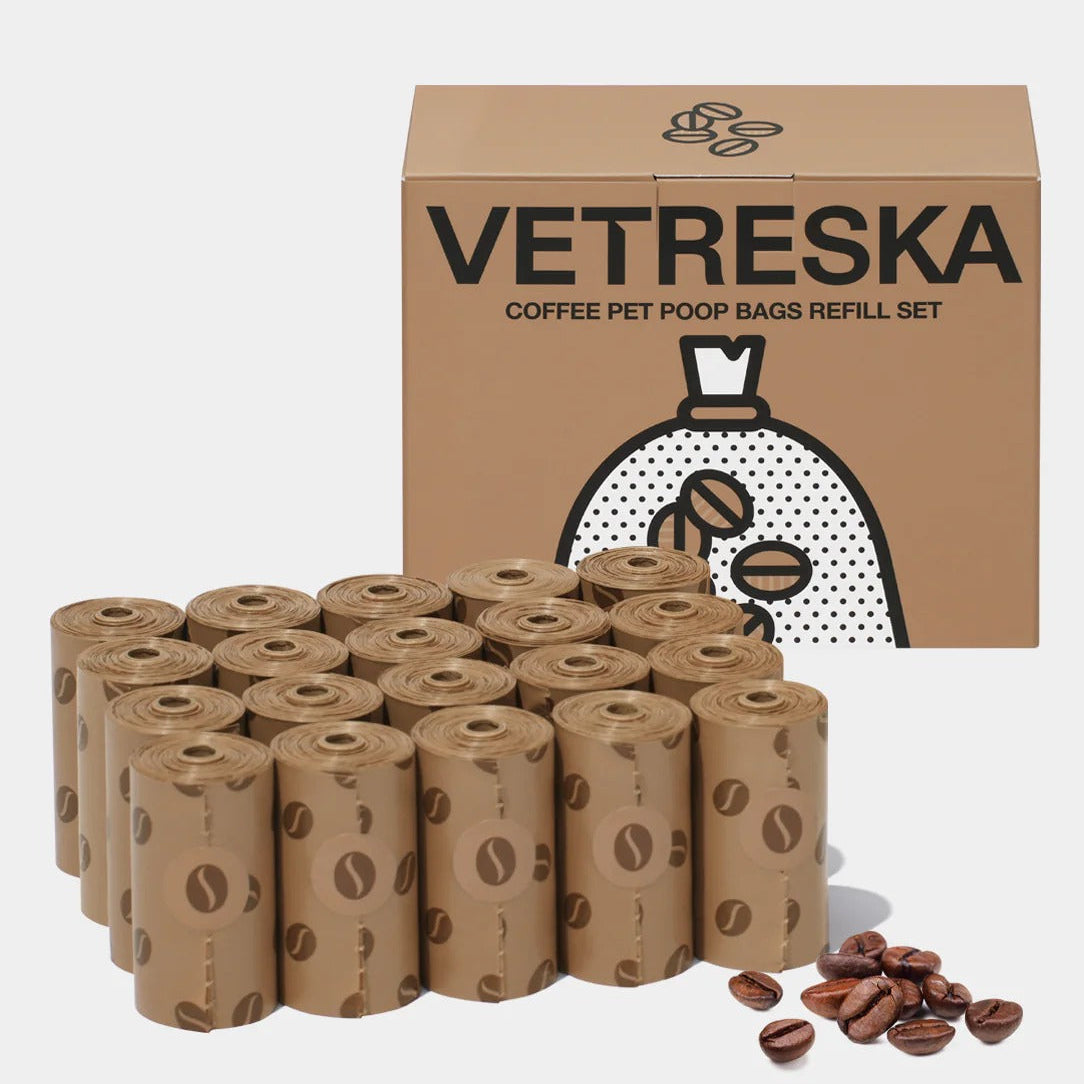 Coffee Poop Bags & Dispenser