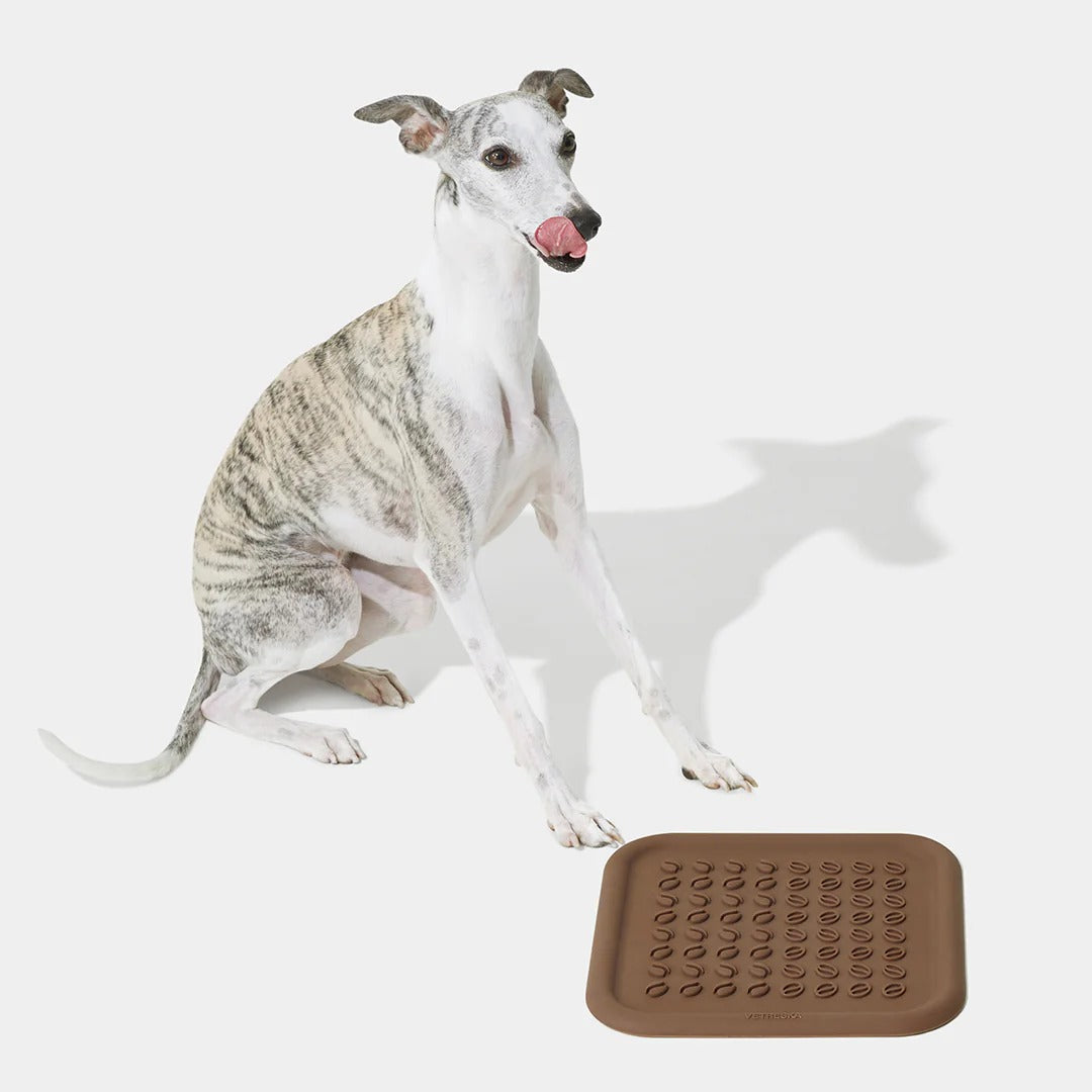 Coffee Silicone Pet Licking Mat