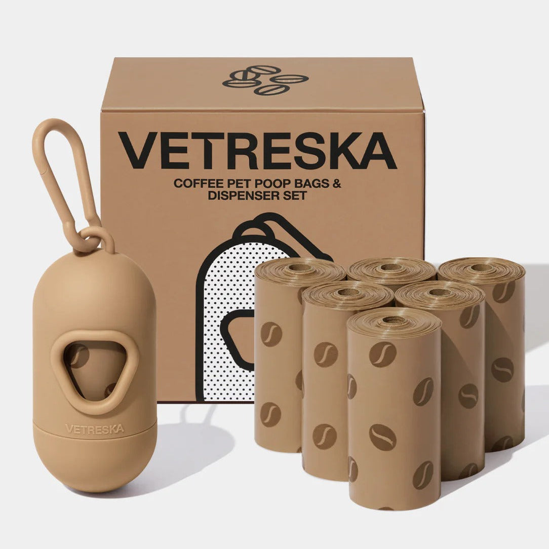 Coffee Poop Bags & Dispenser