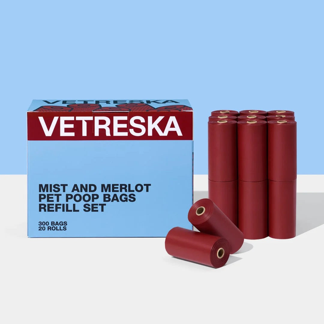 Mist and Merlot Pet Poop Bags & Dispenser