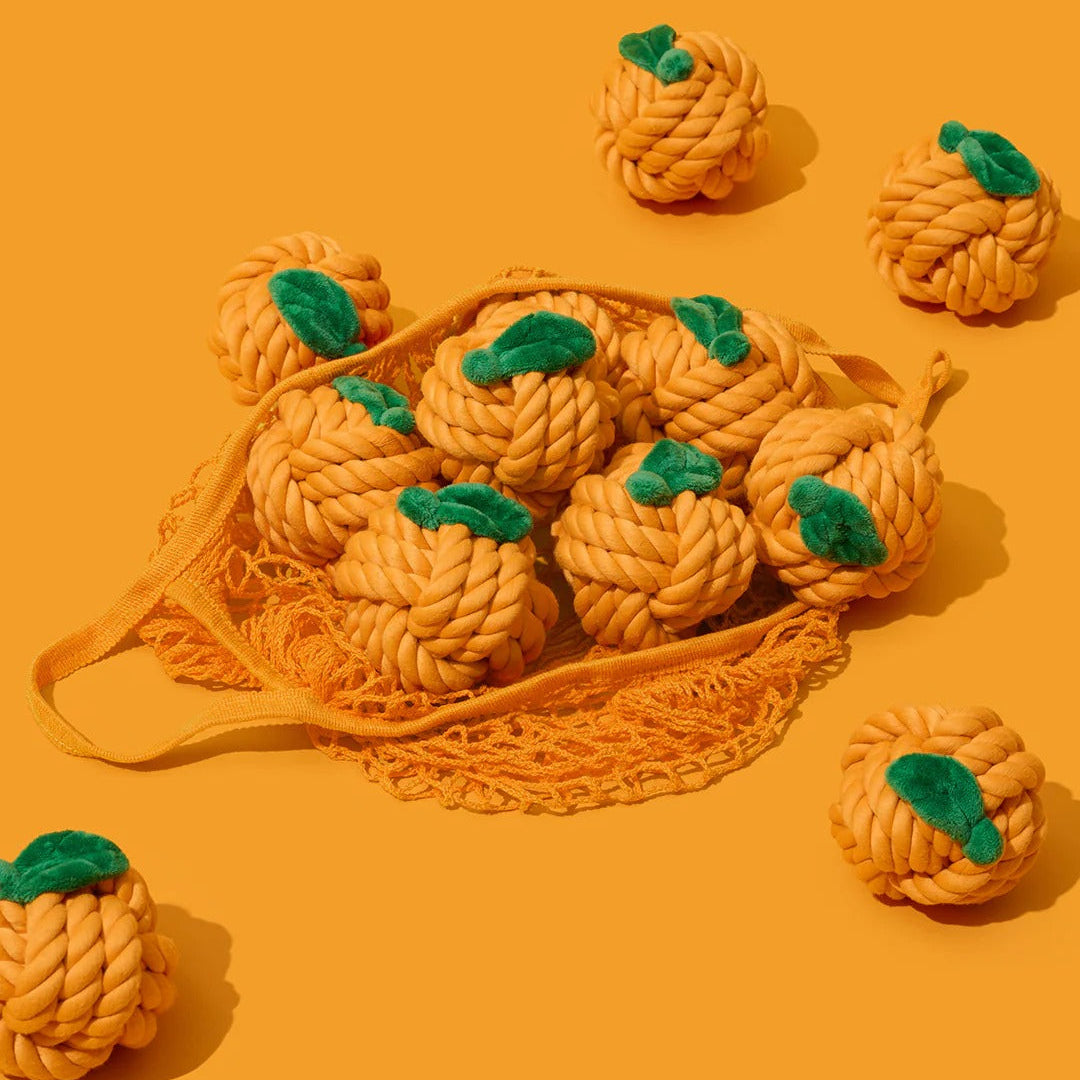 Tangerine Knot Rope Toy