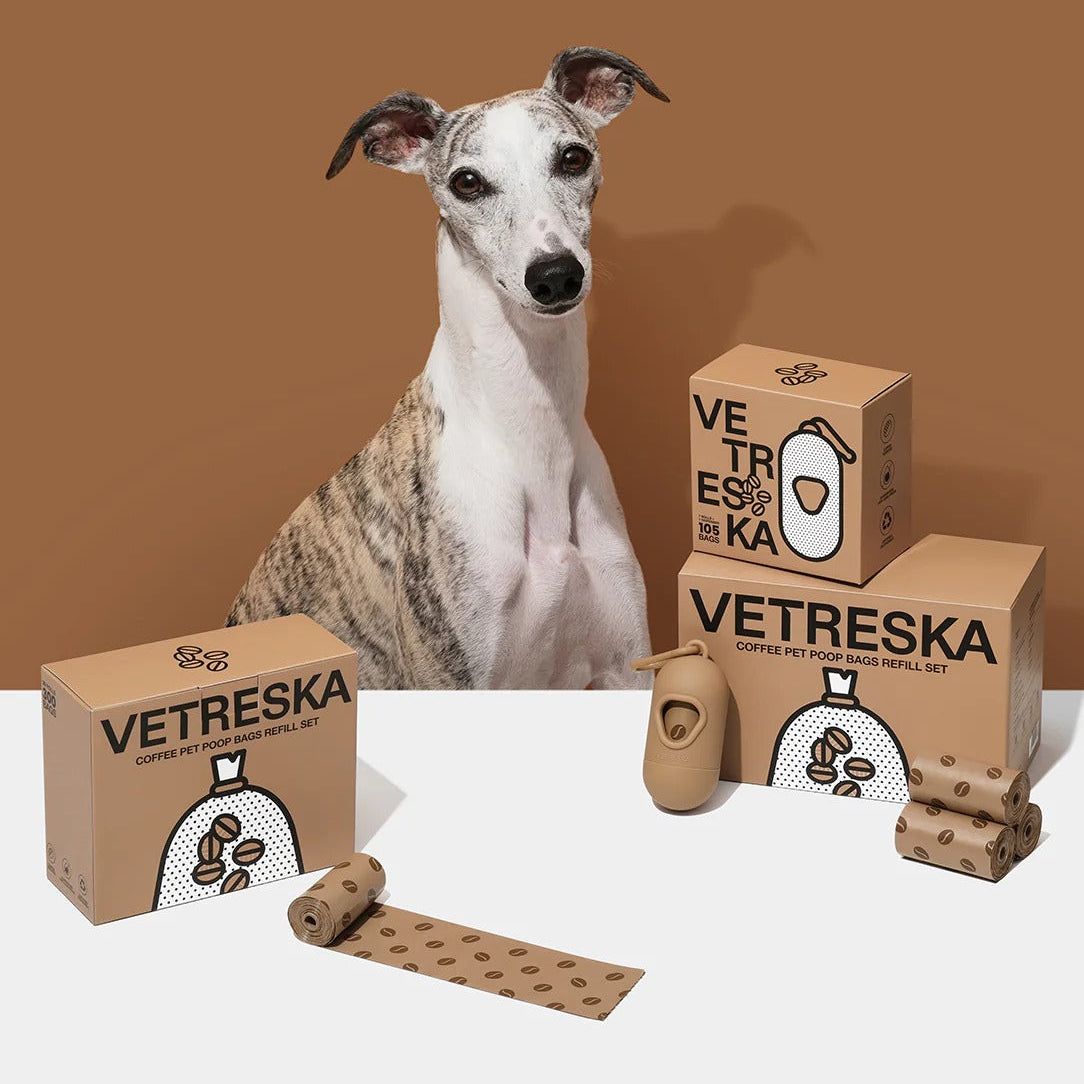 Coffee Poop Bags & Dispenser