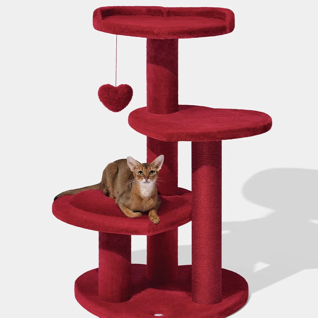 Heartpurrouge Cat Climber (4 Platform)