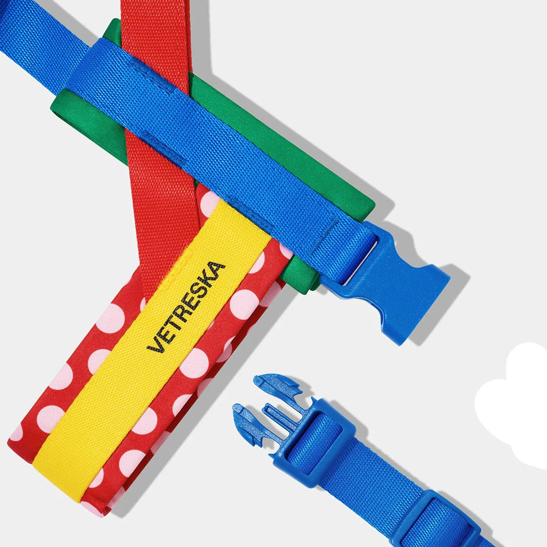 Chroma Pet Harness & Leash Set (Red)