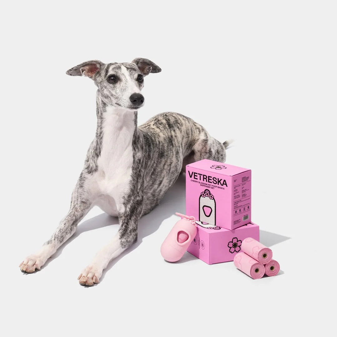 Cherry Blossom Poop Bags & Dispenser