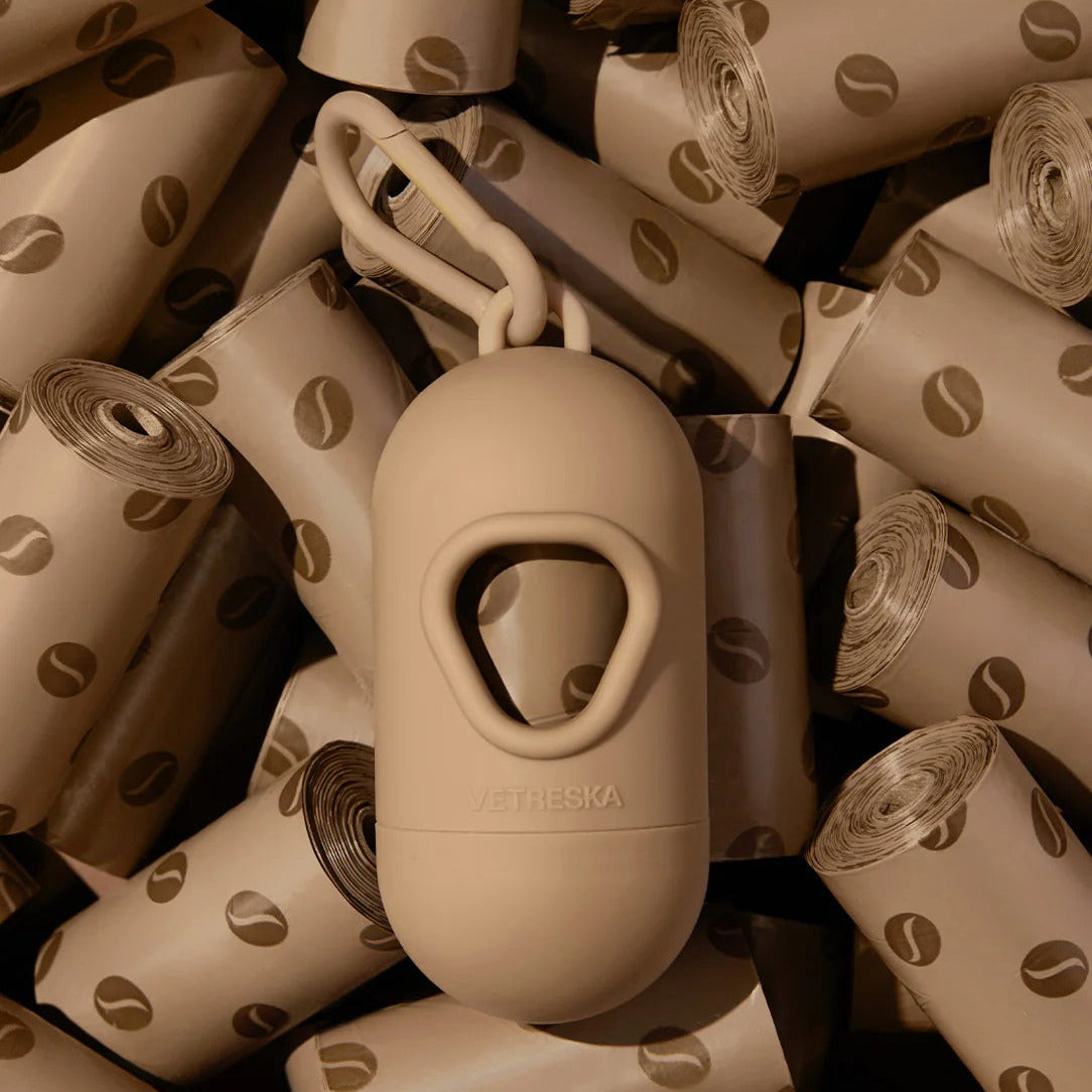 Coffee Poop Bags & Dispenser