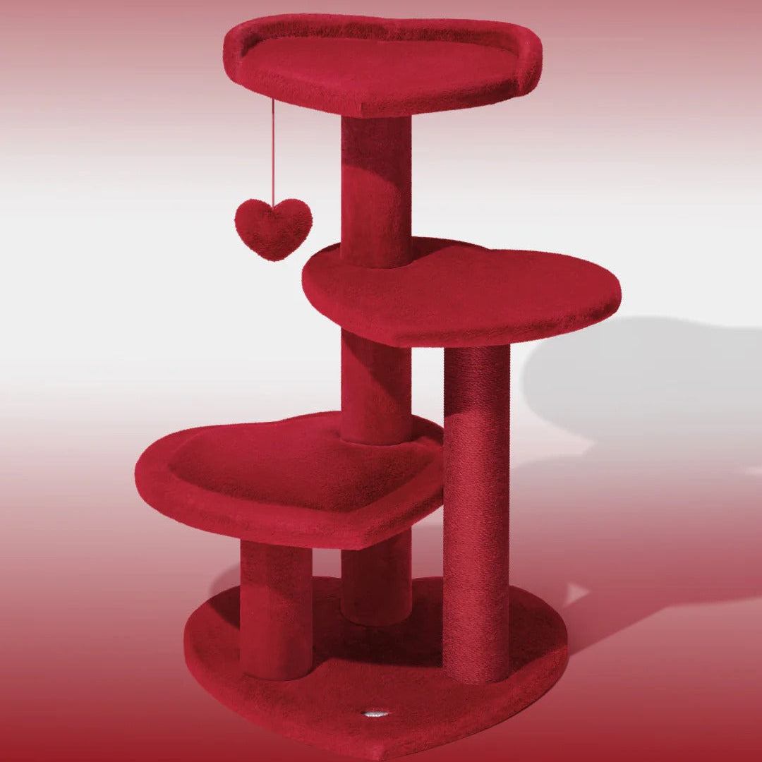 Heartpurrouge Cat Climber (4 Platform)