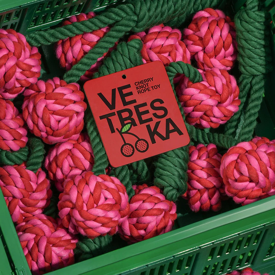 Cherry Knot Rope Toy