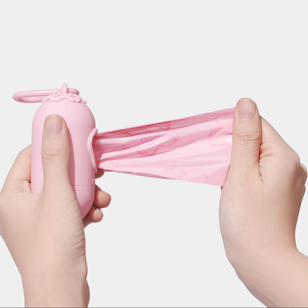 Cherry Blossom Poop Bags & Dispenser