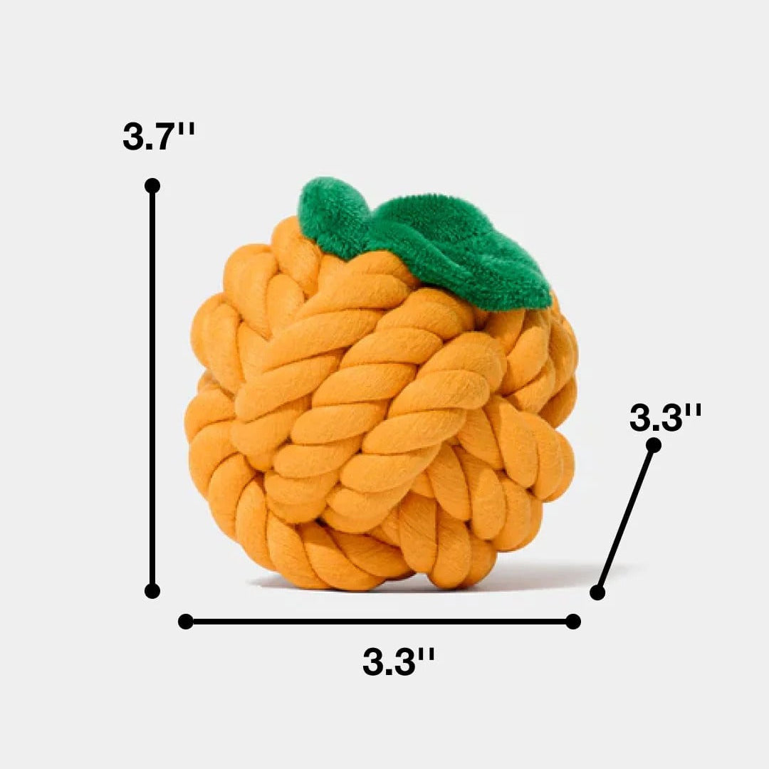 Tangerine Knot Rope Toy