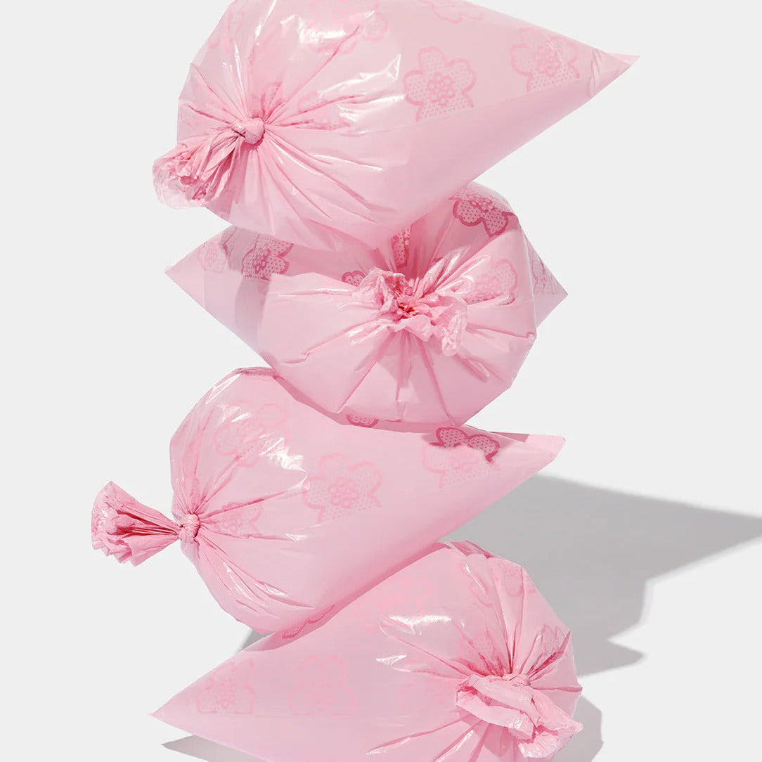 Cherry Blossom Poop Bags & Dispenser