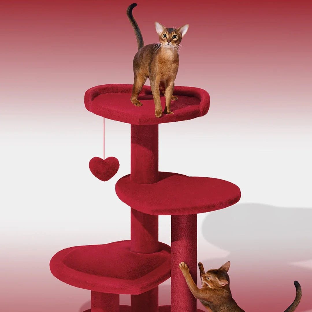 Heartpurrouge Cat Climber (4 Platform)