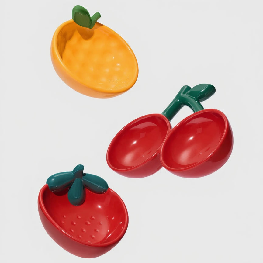 Strawberry Ceramic Pet Bowl