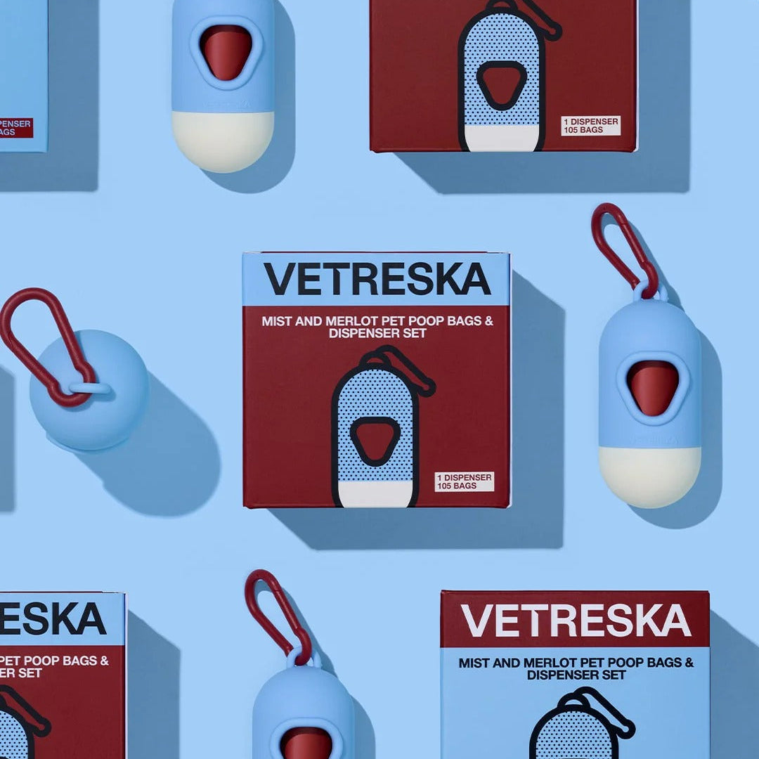 Mist and Merlot Pet Poop Bags & Dispenser