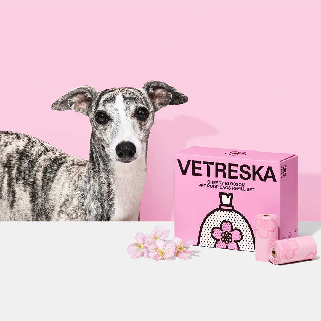 Cherry Blossom Poop Bags & Dispenser