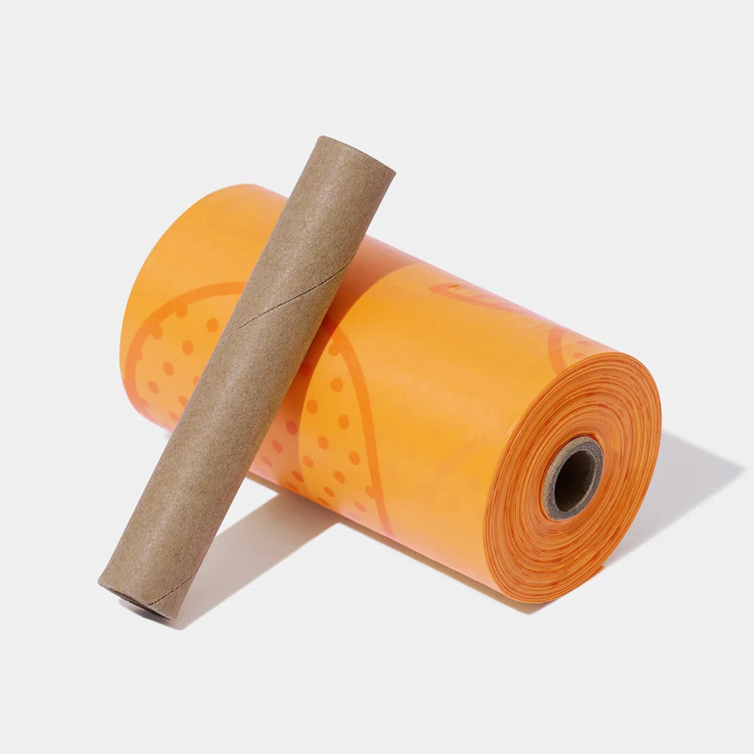 Tangerine Poop Bag & Dispenser