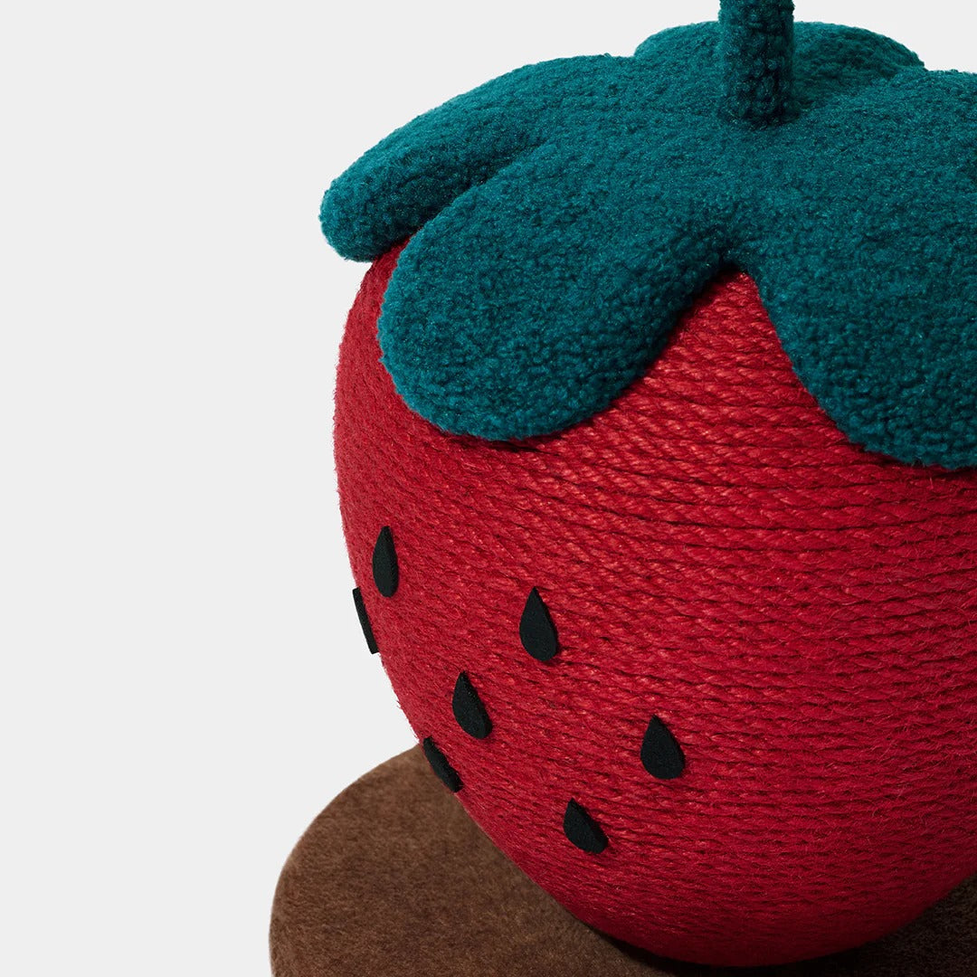 Strawberry Cat Scratching Ball