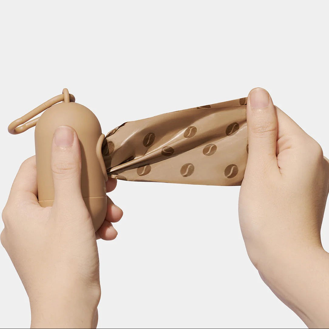 Coffee Poop Bags & Dispenser