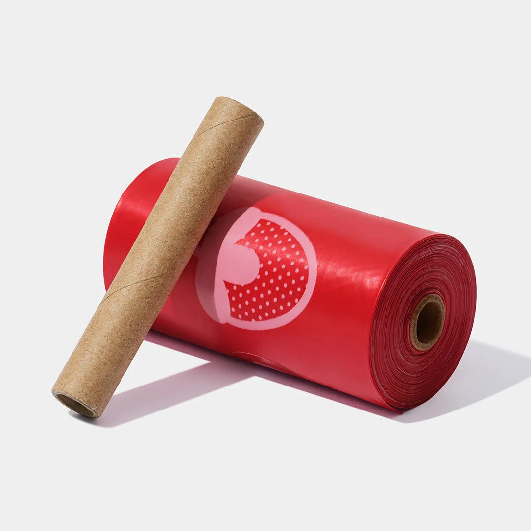 Strawberry Poop Bags & Dispenser
