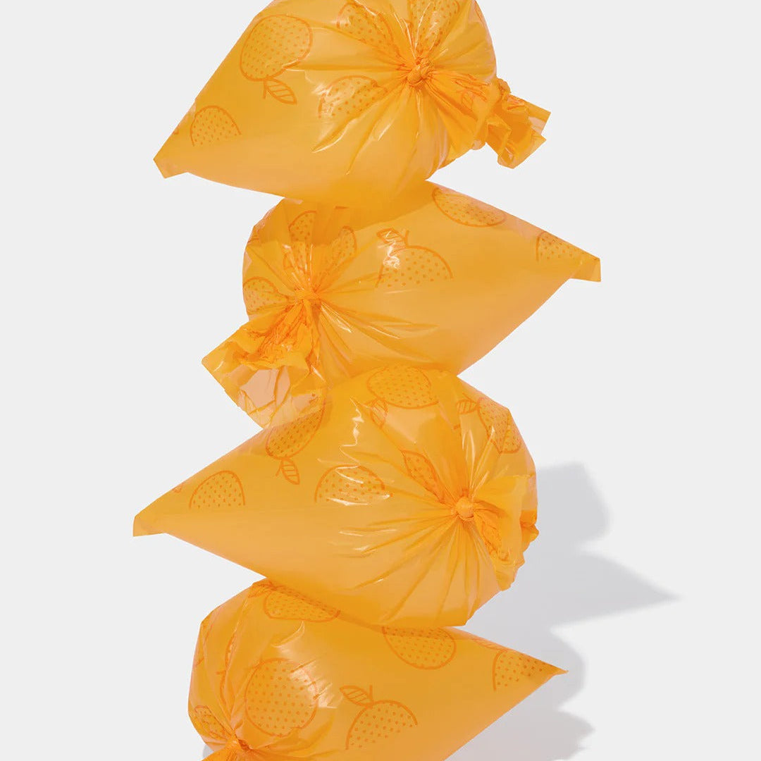 Tangerine Poop Bag & Dispenser