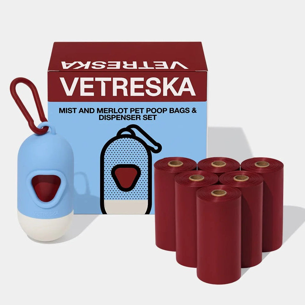 Mist and Merlot Pet Poop Bags & Dispenser