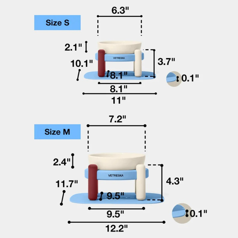 Mist and Merlot Pet Bowl & Mat Set